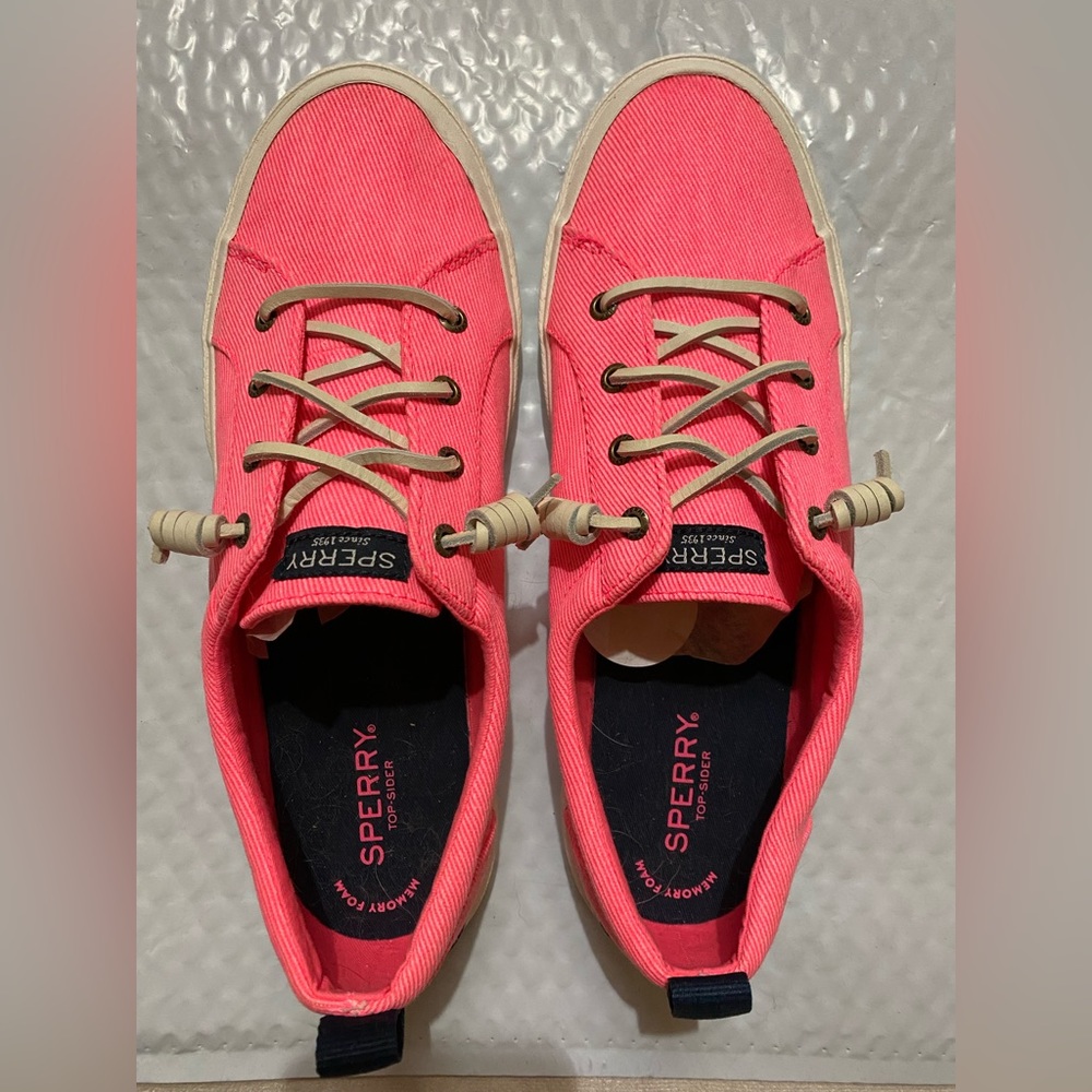 Neon Pink Sperry Shoes 10